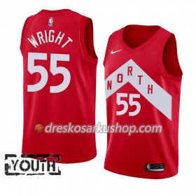 Dječji NBA Dres Toronto Raptors Delon Wright 55 Nike 2018-19 Crvena Swingman